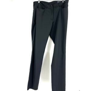 Wallin Men's 34/32.5 Black Polyester Straight Leg Flat Front Chino Pants‎